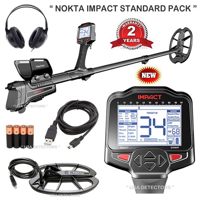 NEW Nokta IMPACT Standard Pack Metal Detector With FREE SHIPPING ! eBay